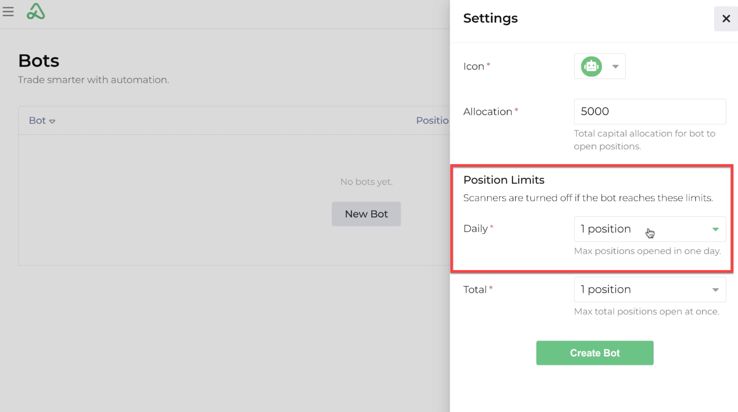 Creating A Bot Option Alpha Video Guide 